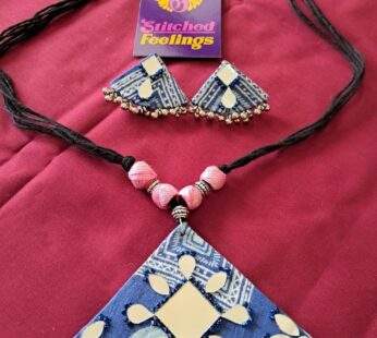 Fabric Handmade Jewellery set