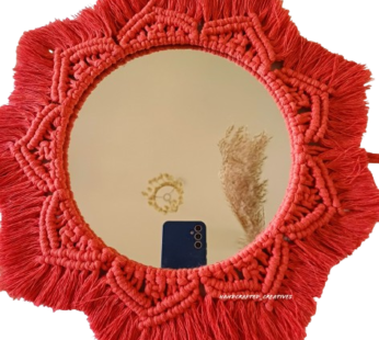 Macrame mirror